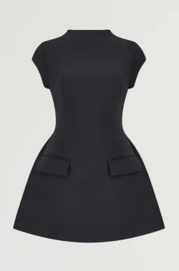 Odd Muse - Cap Sleeve Mini Dress Black - Size 12/L for rent on The Volte - image 3