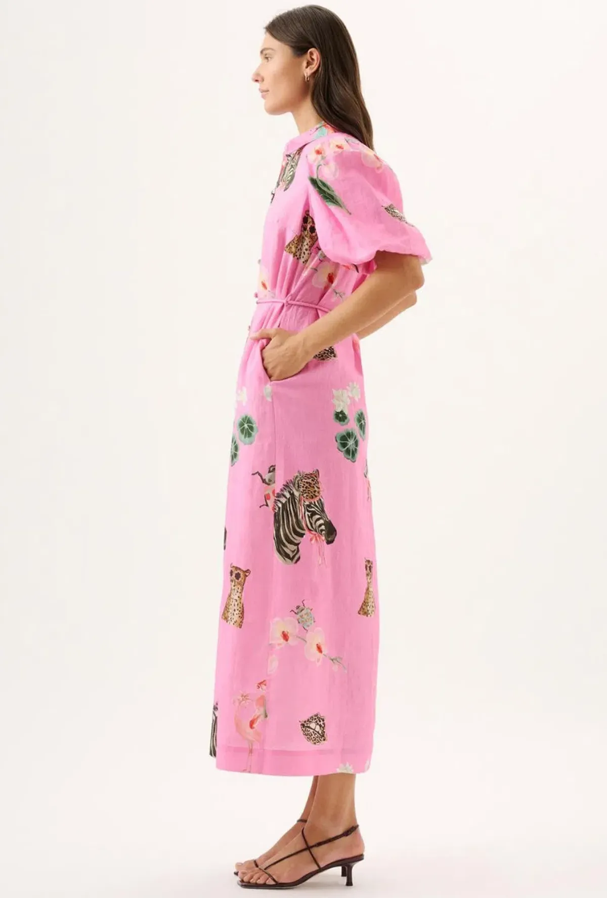ROAME.- Berkeley Dress- Pink- Size L - Image 5
