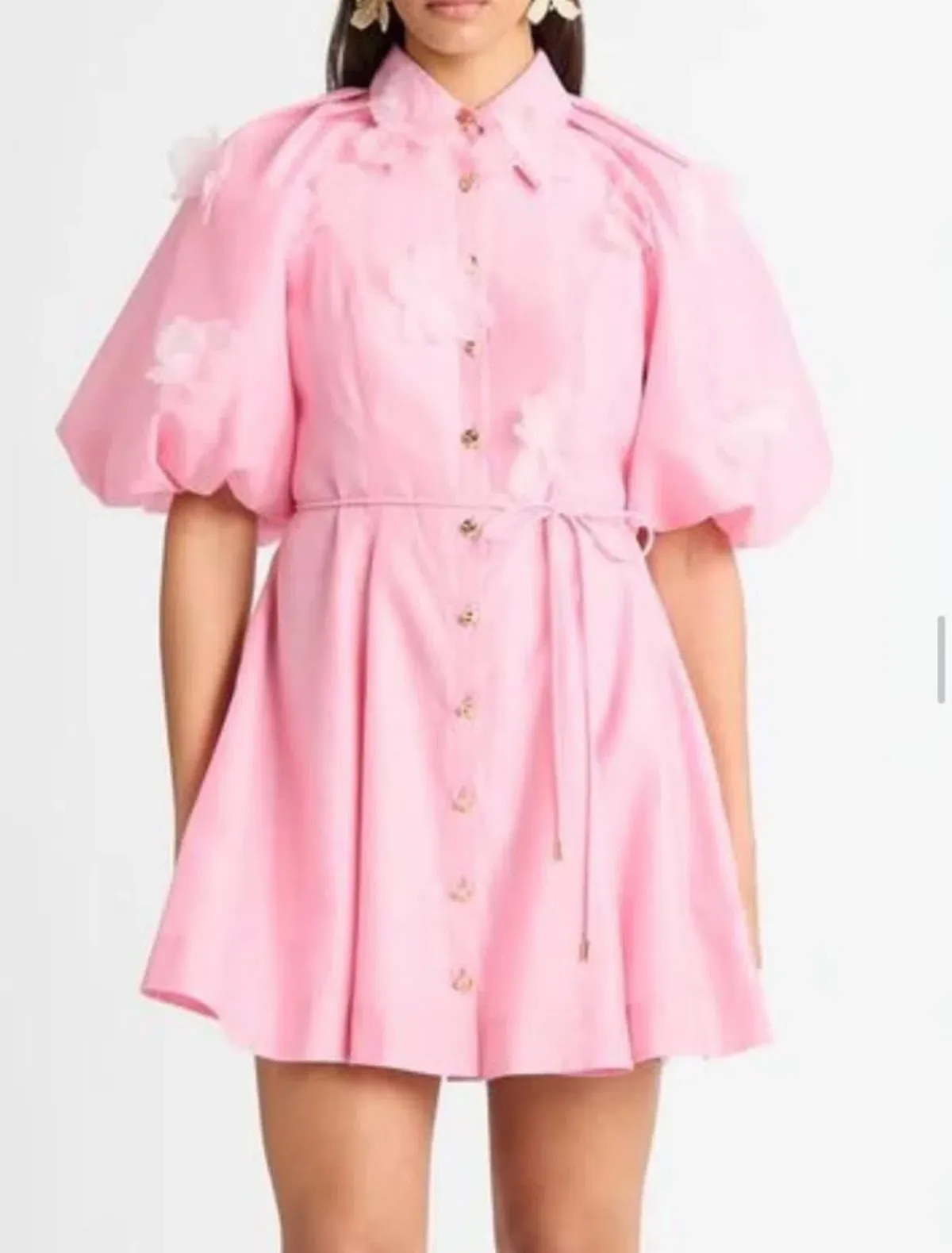 Sheike- Mini Dress- Garden Rose Pink- Size 16 - Image 1