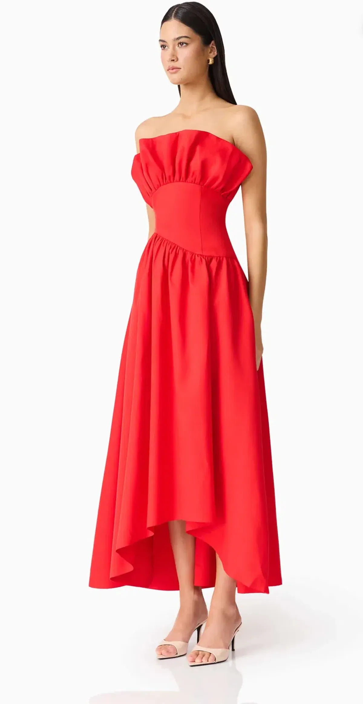 Elliatt- Laurel Sleeveless Maxi Dress- Red- Size Extra Large - Image 3