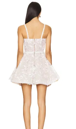 Bronx and Banco Midnight Bridal Sequin Mini Dress in White Size Small for rent on The Volte - image 3