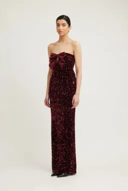 Tojha- Harlynne Dress - Merlot Sequin- Size 14 for rent on The Volte - image 5