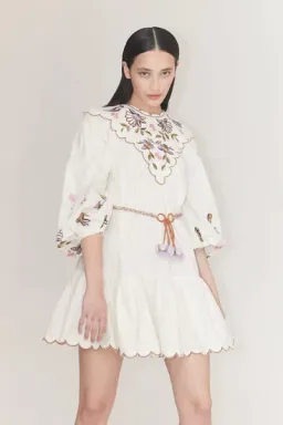 Alemais Nelly embroidered mini  for rent on The Volte - image 3