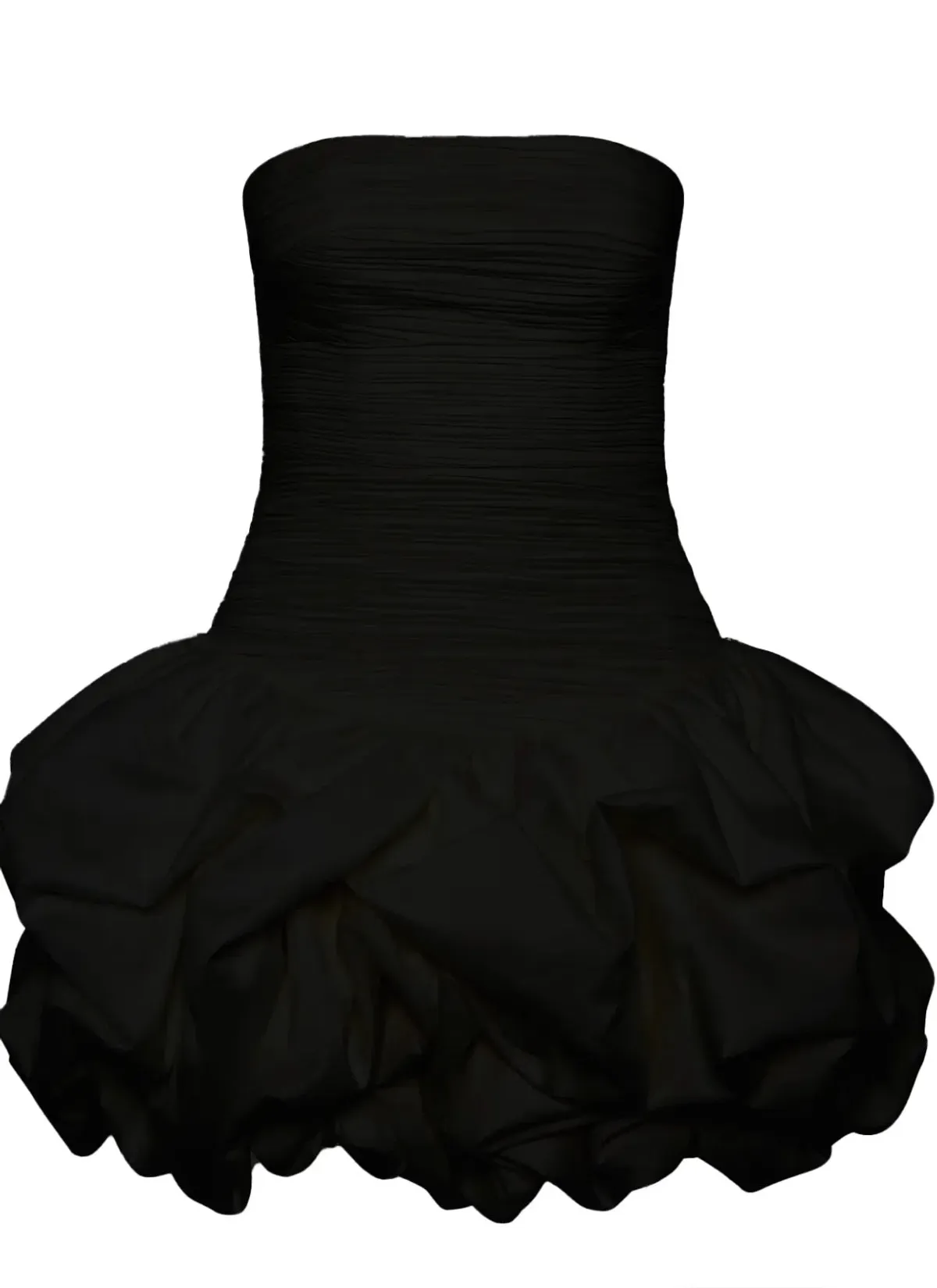 AJE- Violette Bubble Hem Mini Dress- Black- Size 14 - Image 2
