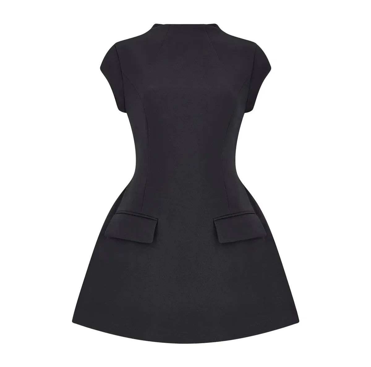 Odd Muse- The Ultimate Muse Cap Sleeve Mini Dress- Black- Size XL - Image 3