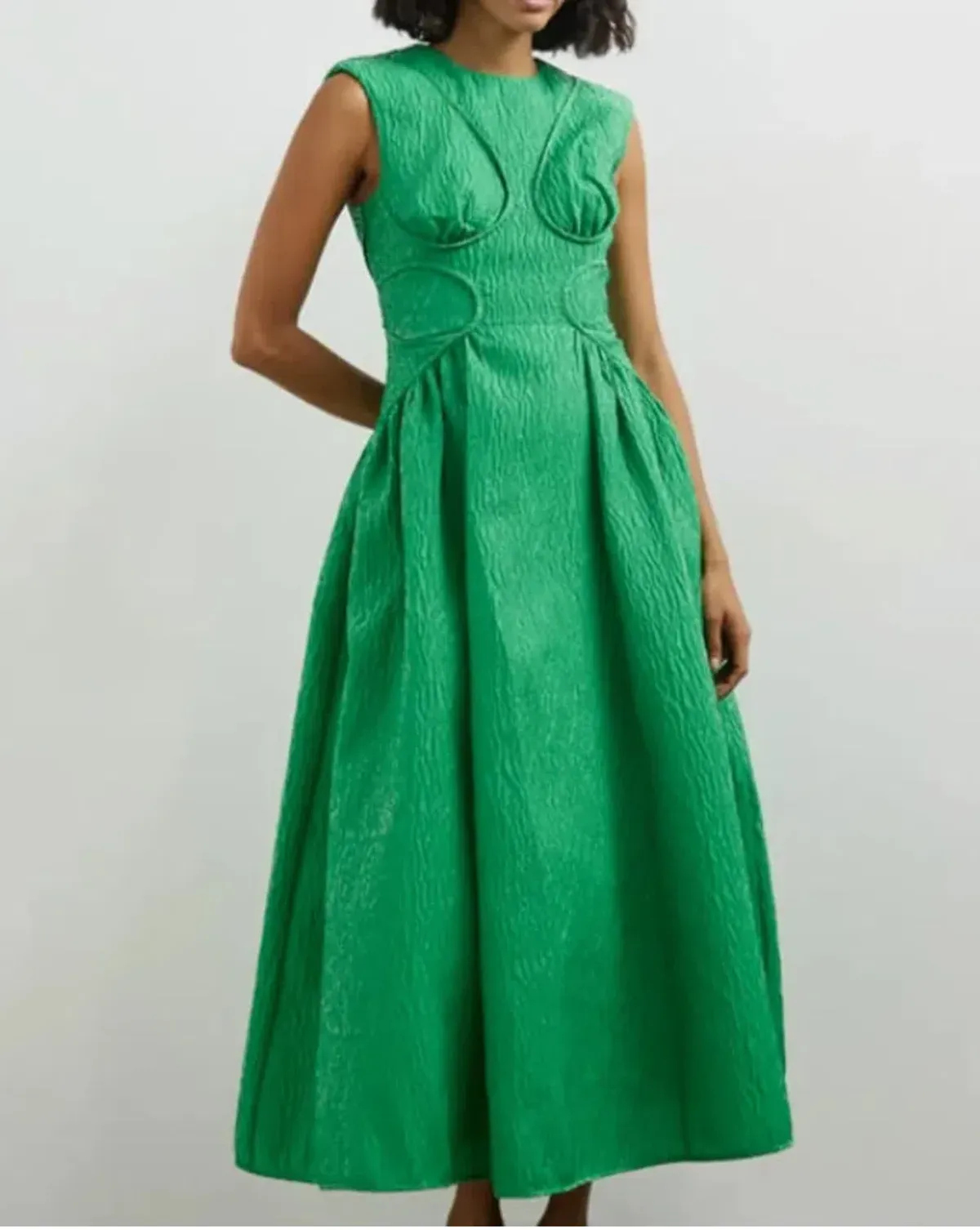 Rachel Gilbert- Celia Dress- Apple Green- Size 14 - Image 3
