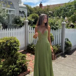 Fenity Gaia Dress In Green Size Small  for rent on The Volte - image 2