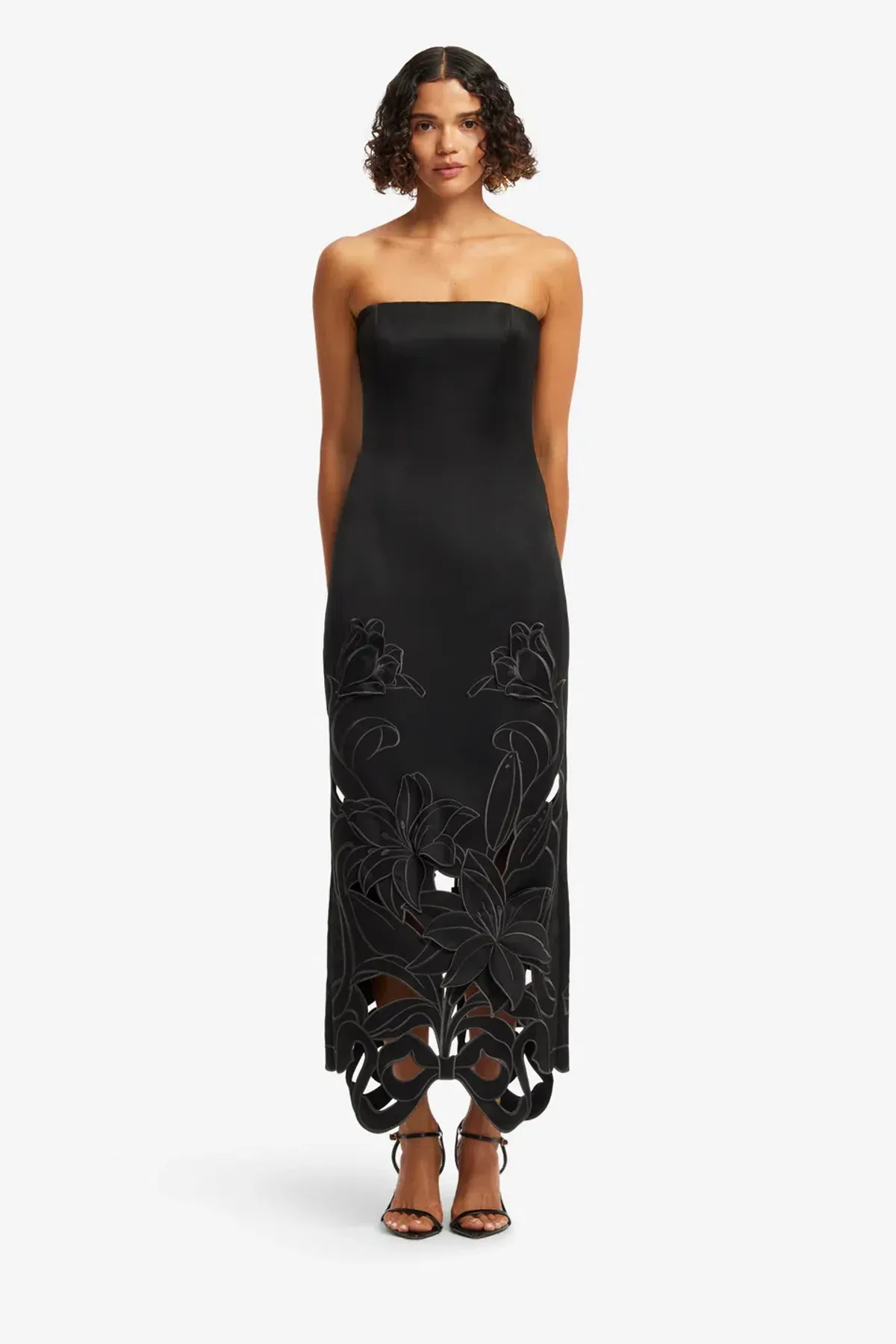 Leo Lin Rayna Appliqué Bustier Black 12 - Image 1