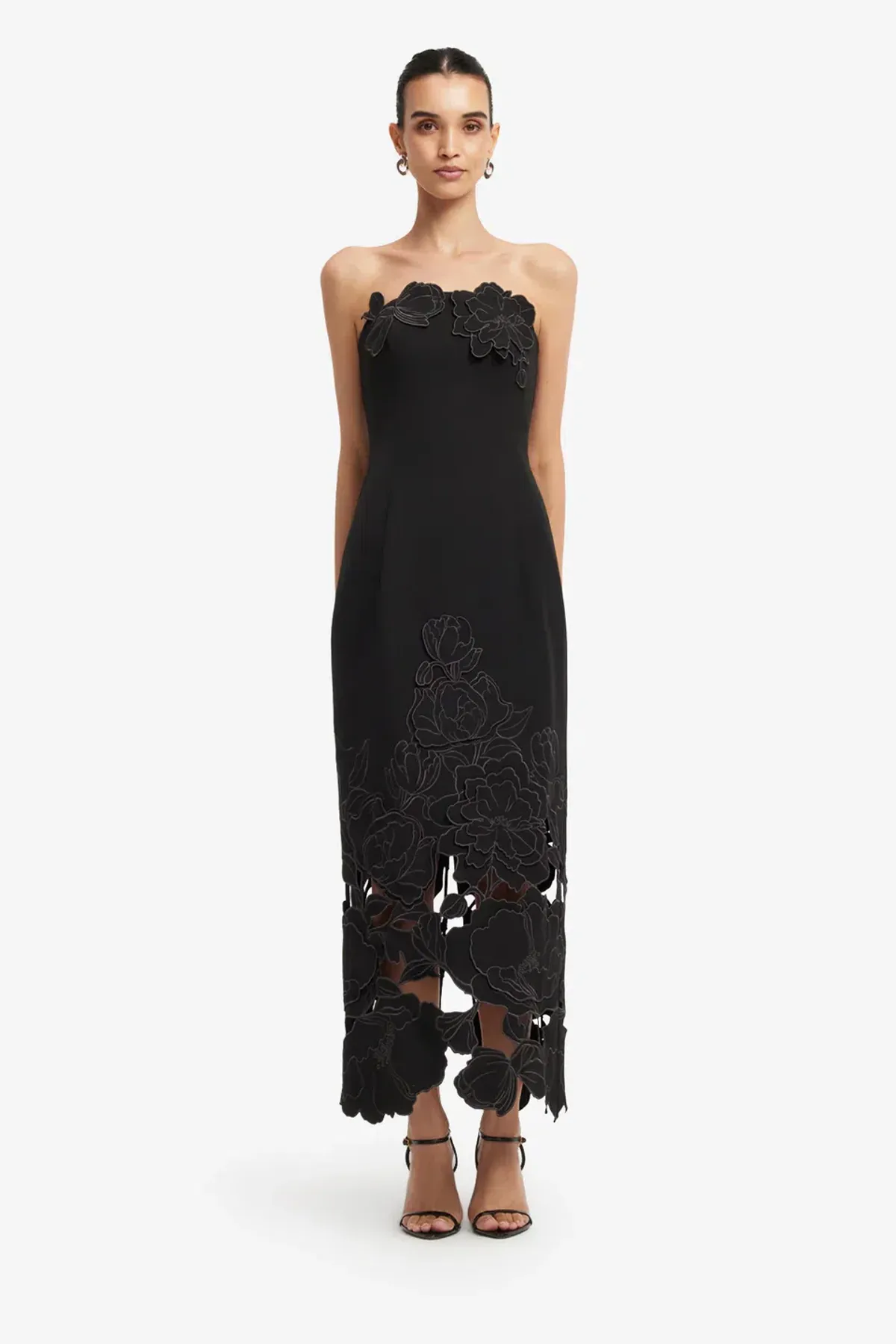Leo Lin Rayna Appliqué Bustier Black 12 - Image 1