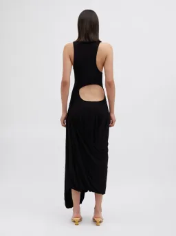 BNWT Christopher Esber Black Coronado Jersey Dress - Size 10 AU for rent on The Volte - image 3