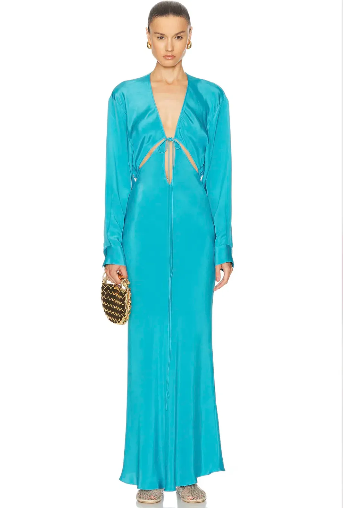 Christopher Esber Lagoon Triquetra Front Shirt Dress - Size 4 AU - Image 1