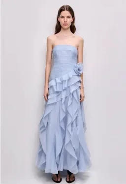 Aje Canyon Gown cloud blue size 6 for rent on The Volte - image 1