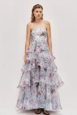 Aje Gabriella gown full bloom size 6 for rent on The Volte - image 1