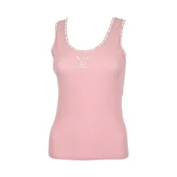 Louis Vuitton Pink Beaded Logo Tank for rent on The Volte - image 2