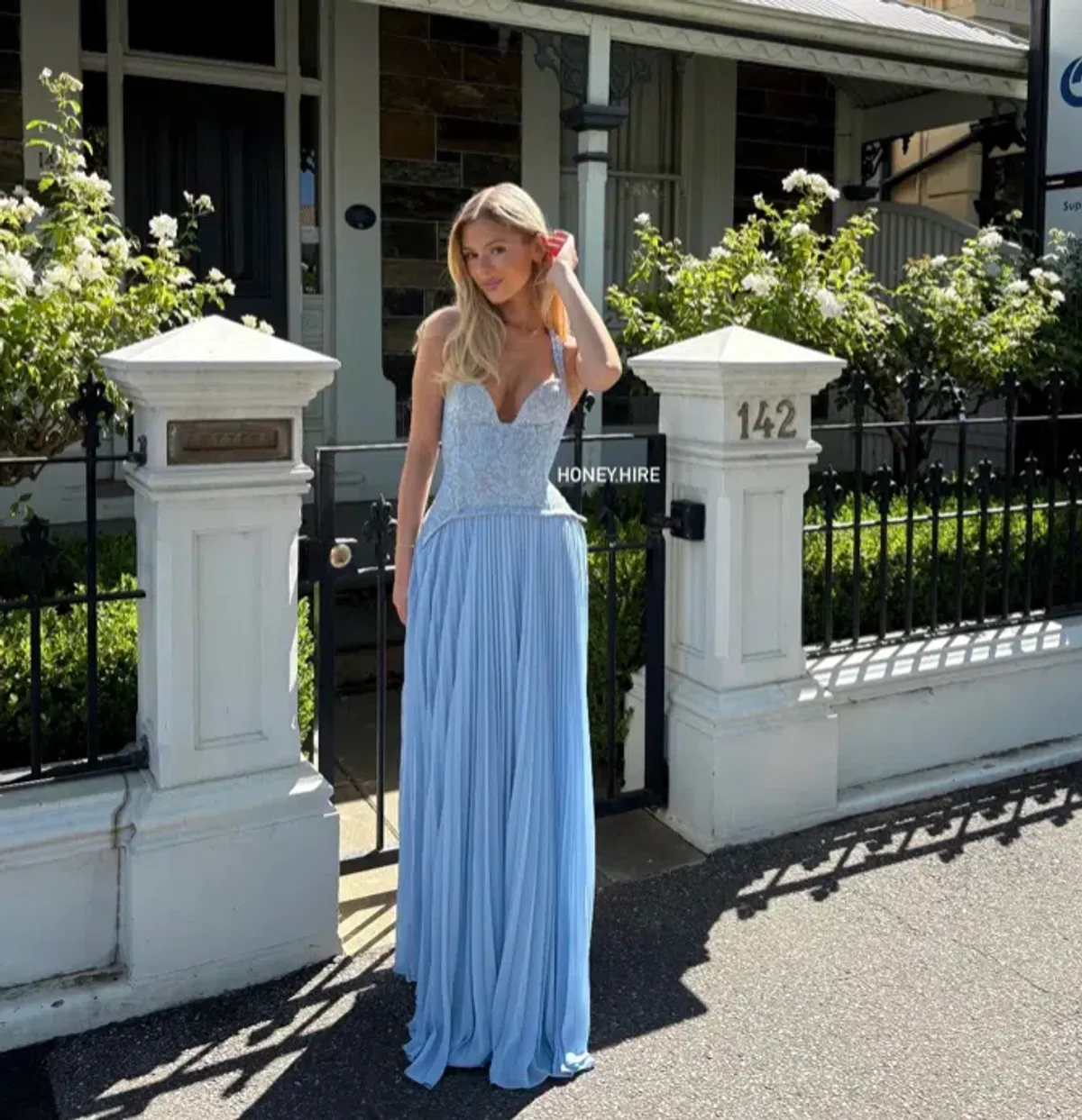 Fenity Gaia Gown in blue size 8 (fits a 6) - Image 2