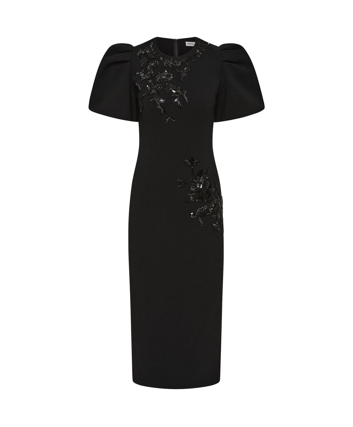 Rebecca Vallance Livia Midi Dress in Black Size AU 12 - Image 4