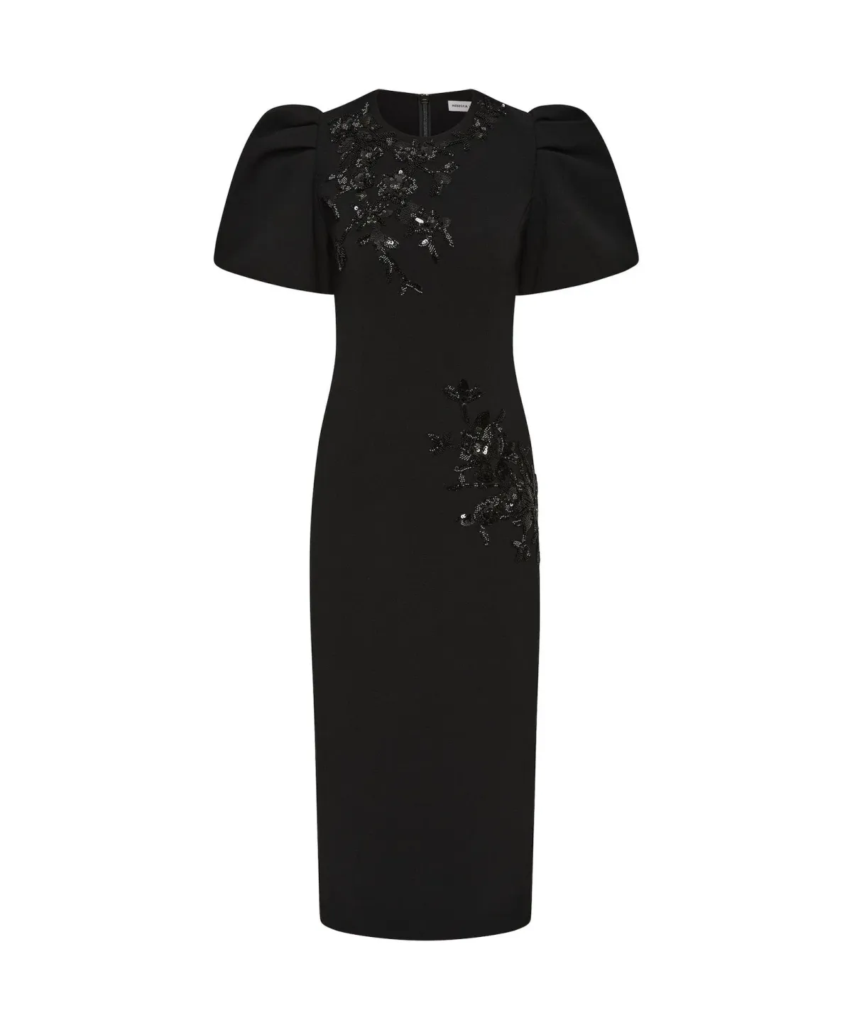 Rebecca Vallance Livia Midi Dress in Black Size AU 12 - Image 4