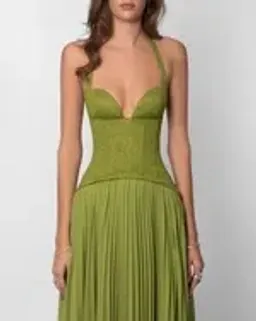 Fenity Gaia Maxi Dress in Green Size S for rent on The Volte - image 9