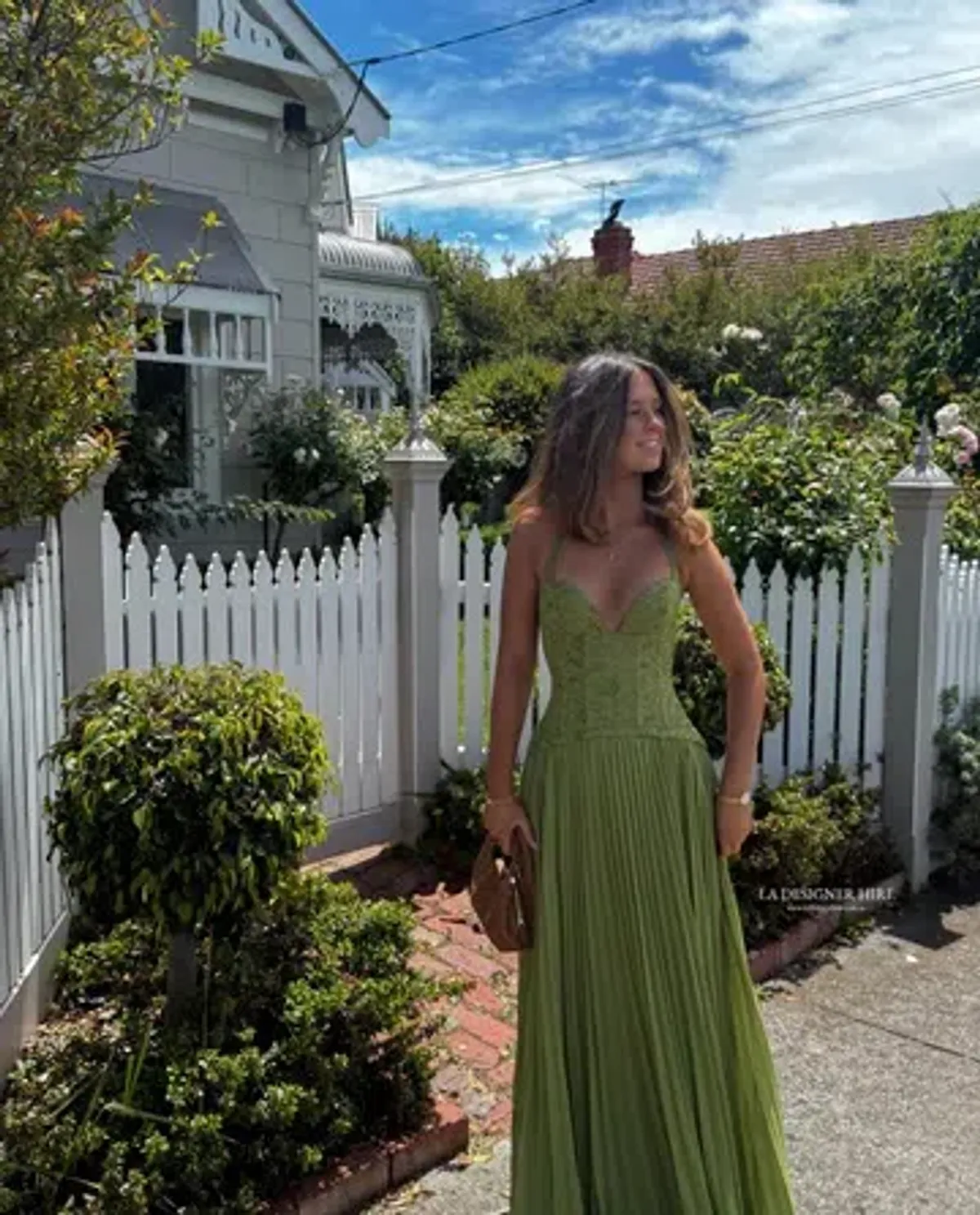 Fenity Gaia Maxi Dress in Green Size S - Image 8