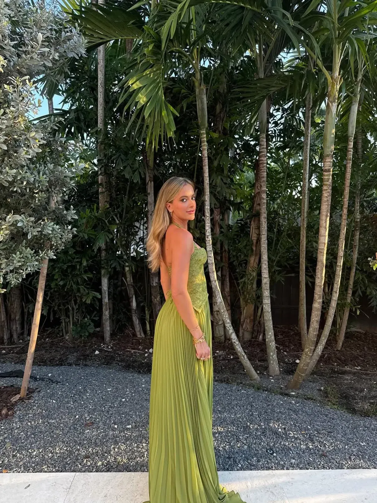 Fenity Gaia Maxi Dress in Green Size S - Image 2