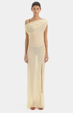 Sir strobe gown butter size 8  for rent on The Volte - image 2
