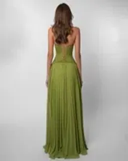 Fenity Gaia Maxi Dress in Green Size L for rent on The Volte - image 13