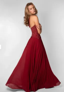 Fenity Gaia Maxi Dress in Red Size XS for rent on The Volte - image 8