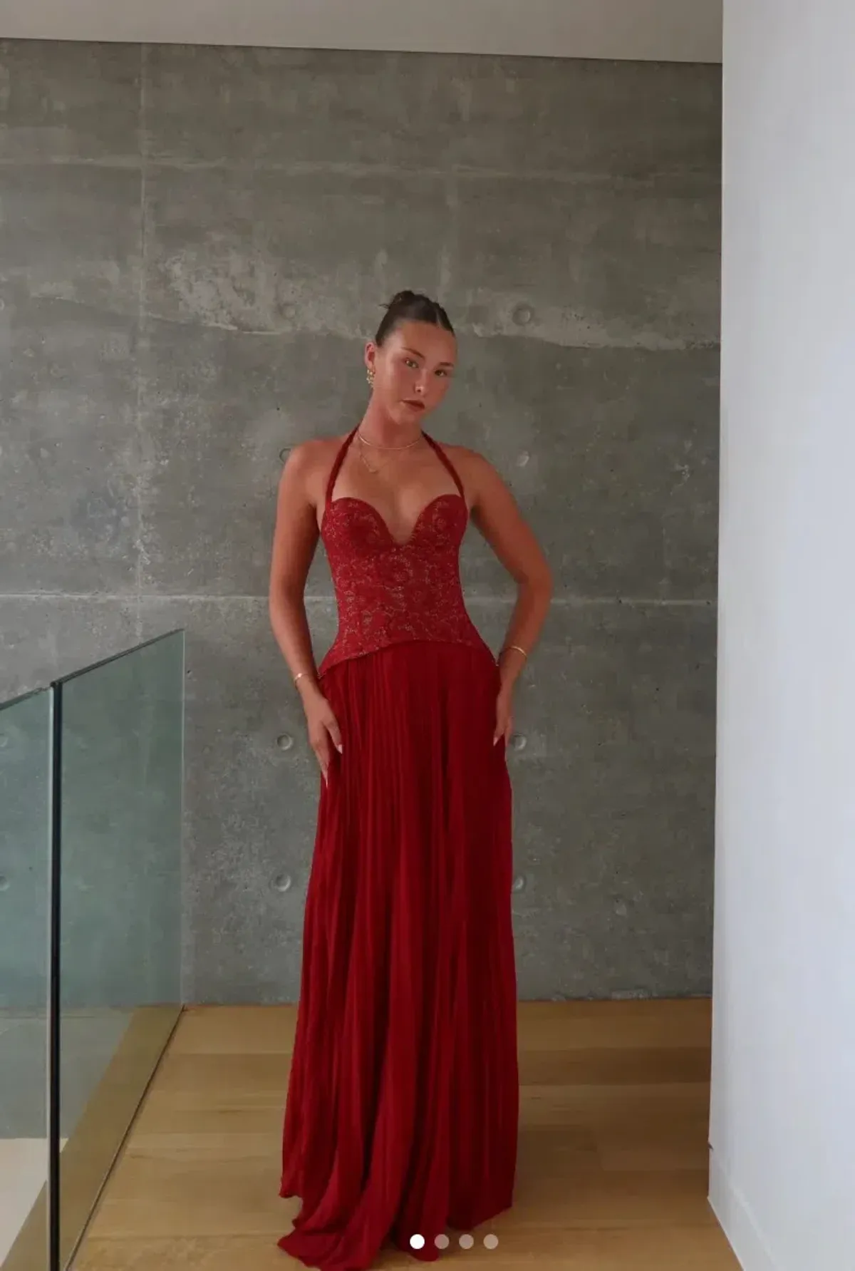 Fenity Gaia Maxi Dress in Red Size XS - Image 4