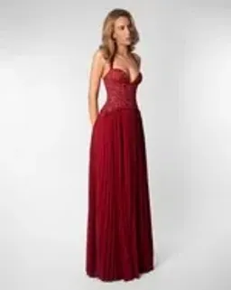 Fenity Gaia Maxi Dress in Red Size S for rent on The Volte - image 5