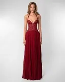Fenity Gaia Maxi Dress in Red Size M for rent on The Volte - image 8