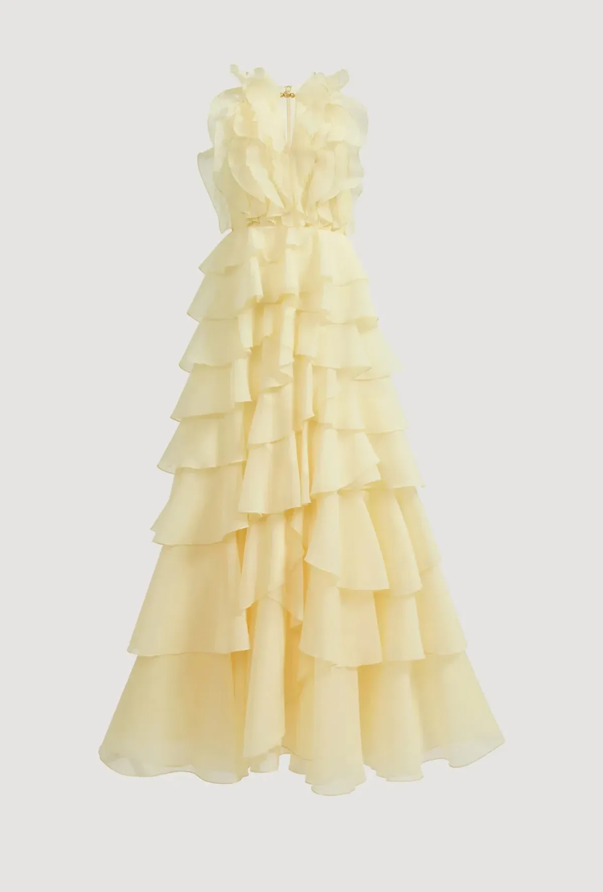 Aje Cleo Maxi Gown in Butter Yellow Size 12 - Image 6