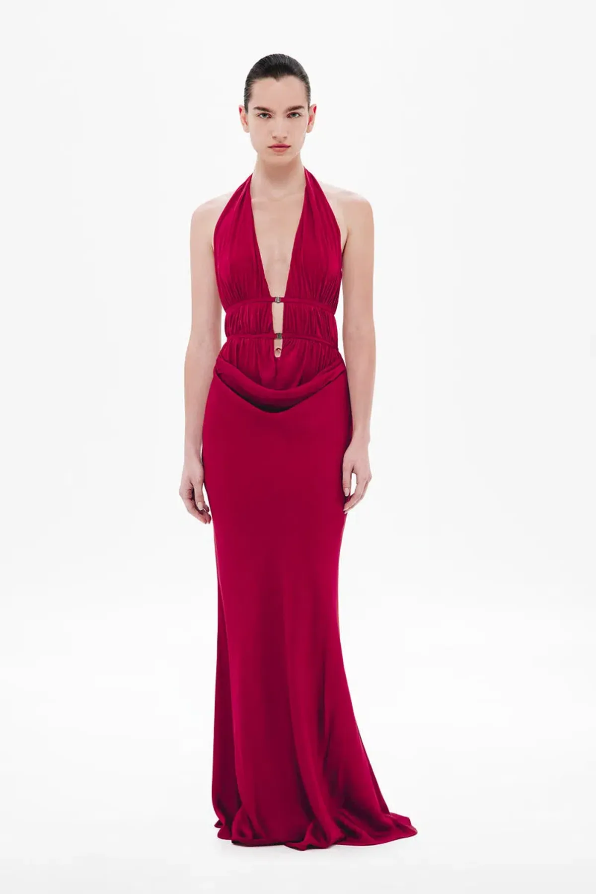 Misha CELINE SATIN DRESS - Image 1