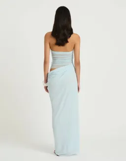 Benni Florence maxi dress in aqua size 10 for rent on The Volte - image 3