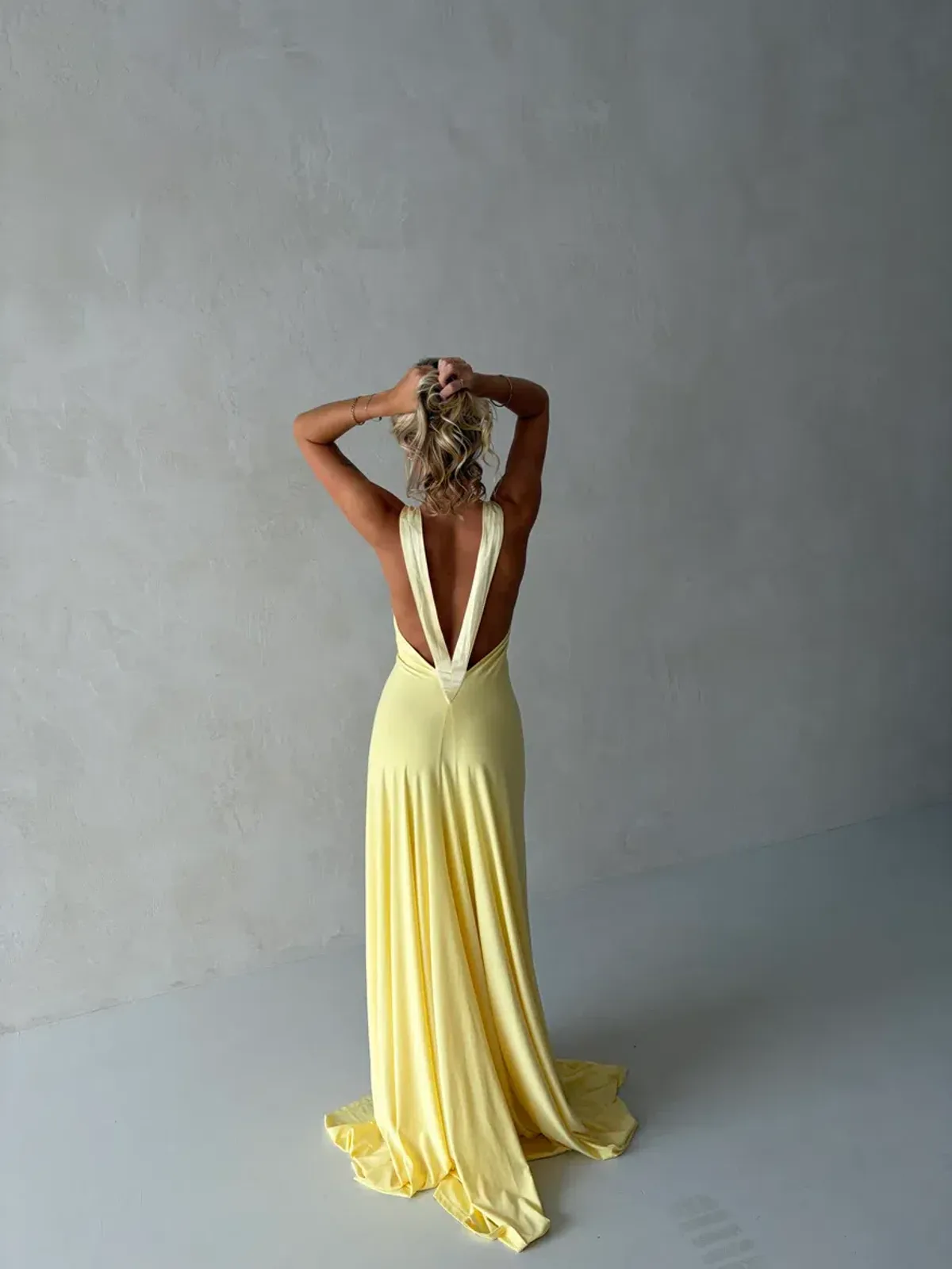 Ance Gria Rosa Gown Yellow/Lemon size XS - Image 6