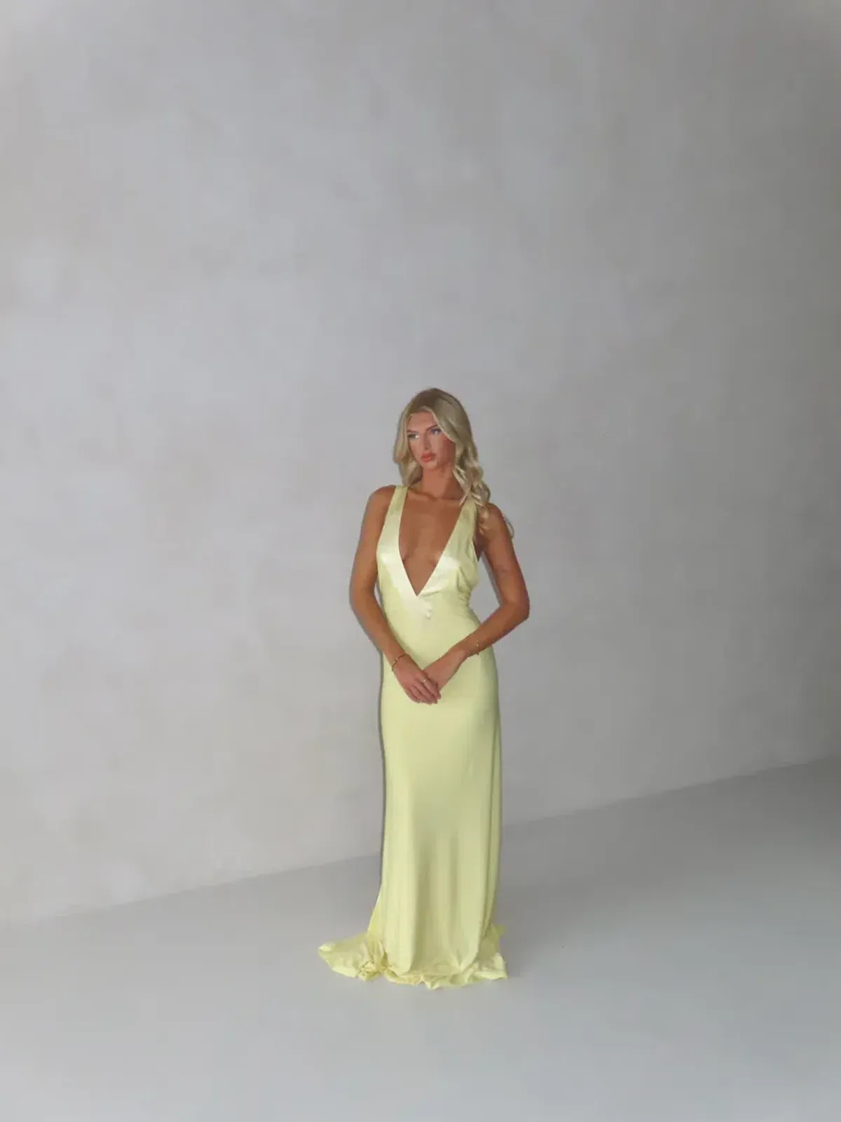 Ance Gria Rosa Gown Yellow/Lemon size XS - Image 5