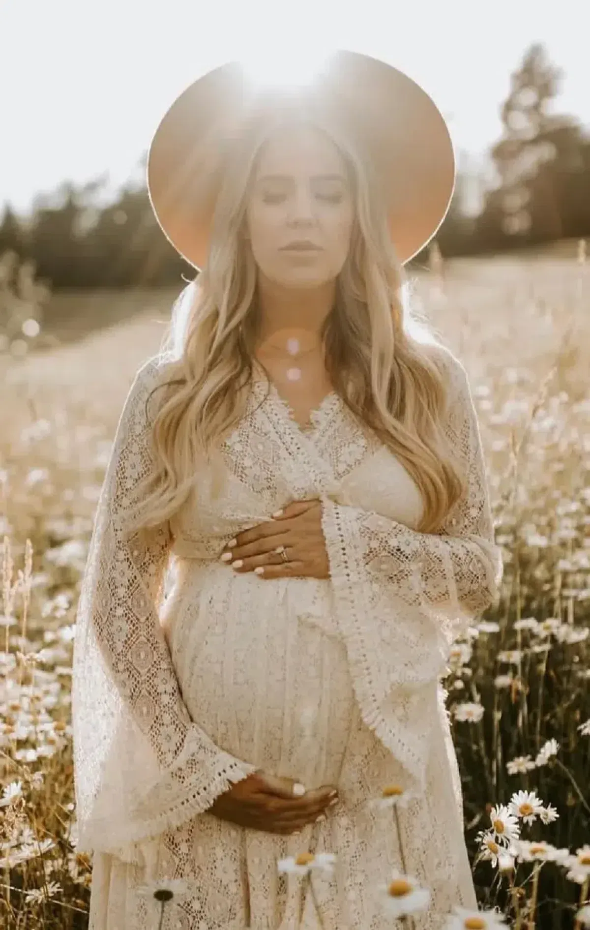 Coven & Co Boho Maternity Pirate Queen Gown Cream  Size XL / AU 16 - Image 5
