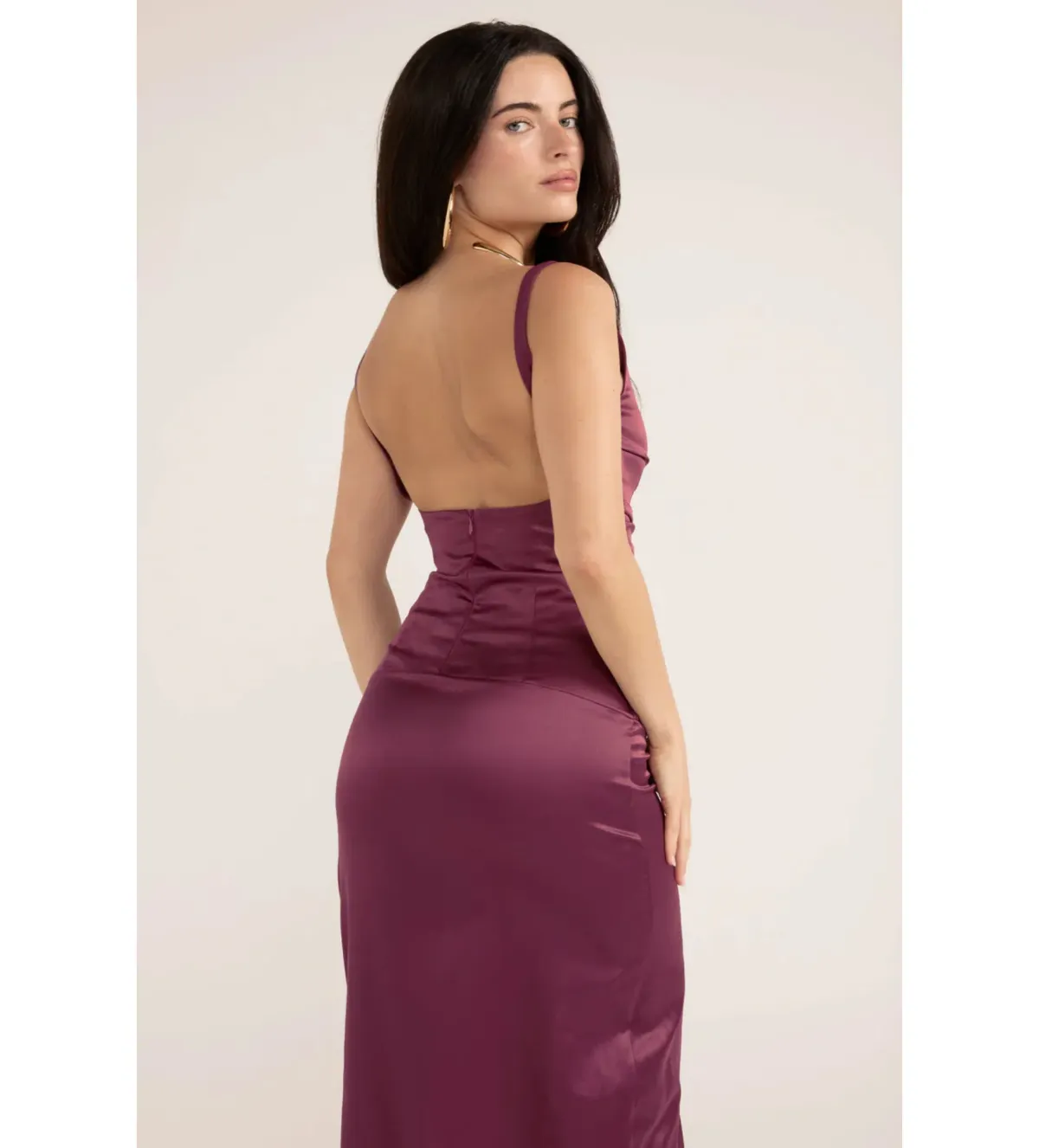 Ance Gria Atlein Gown Plum Size L/AU 12 - Image 8