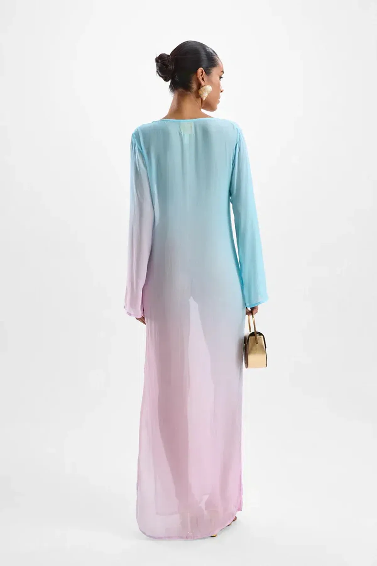 CIN CIN HOTLINE MOONSTONE MAXI DRESS GELATO SIZE 8 - Image 3