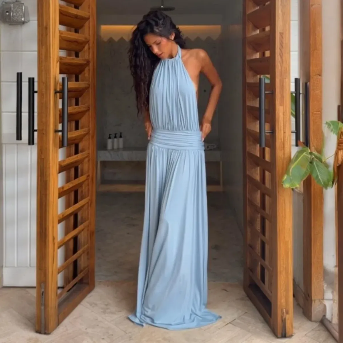 ARCINA ORI Santina Dress Sky Size Medium - Image 2