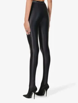Saint Laurent  glossed stretch leggings for rent on The Volte - image 2