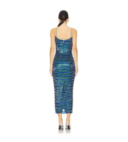 Rachel Gilbert Zeph Midi Gown in Blue and Green Size 6 for rent on The Volte - image 2