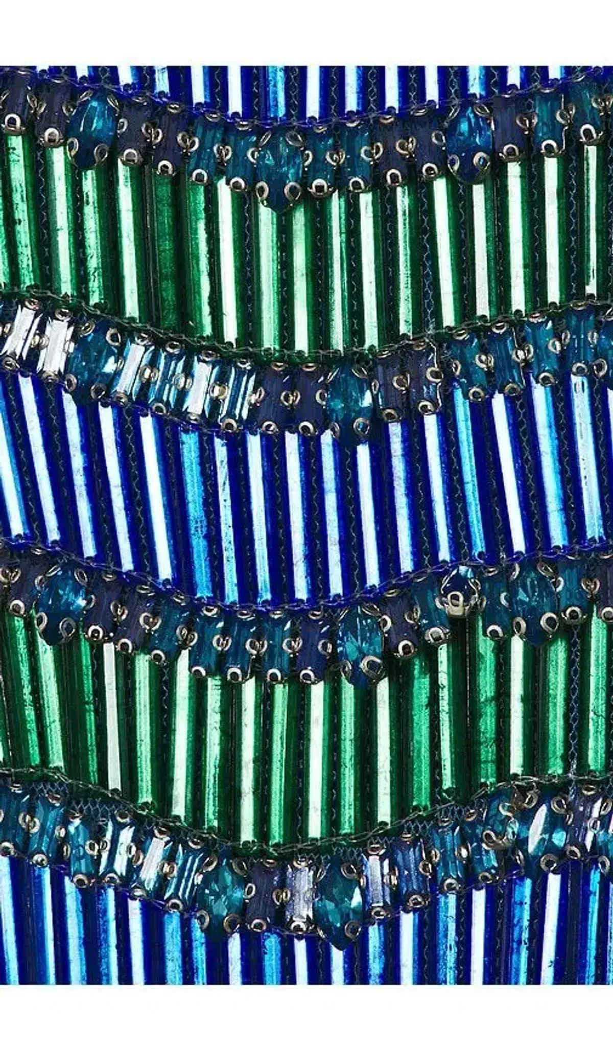 Rachel Gilbert Zeph Midi Gown in Blue and Green Size 6 - Image 5