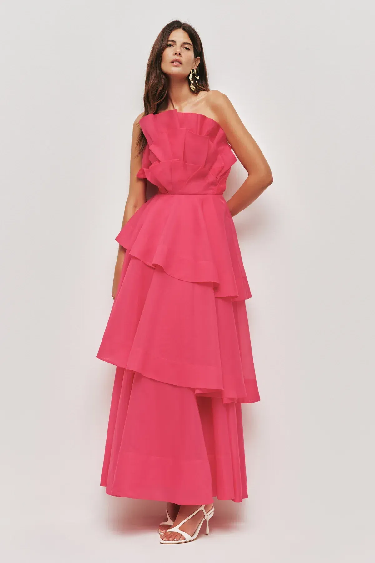 Aje Selestia Gown in Magenta Size 10 - Image 1