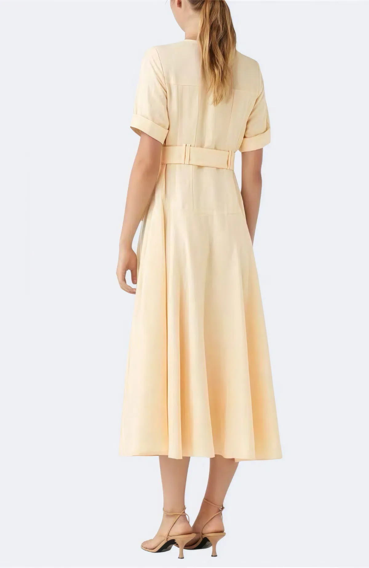 Steele Reeta Midi Dress Creamy Vanilla Size AU 8 / S - Image 3