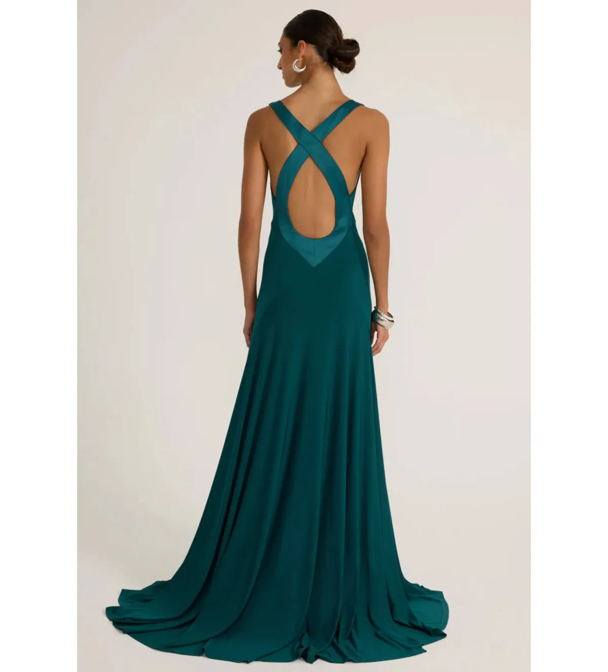 Ance Gria Rina Gown in Teal Size 8 - Image 3
