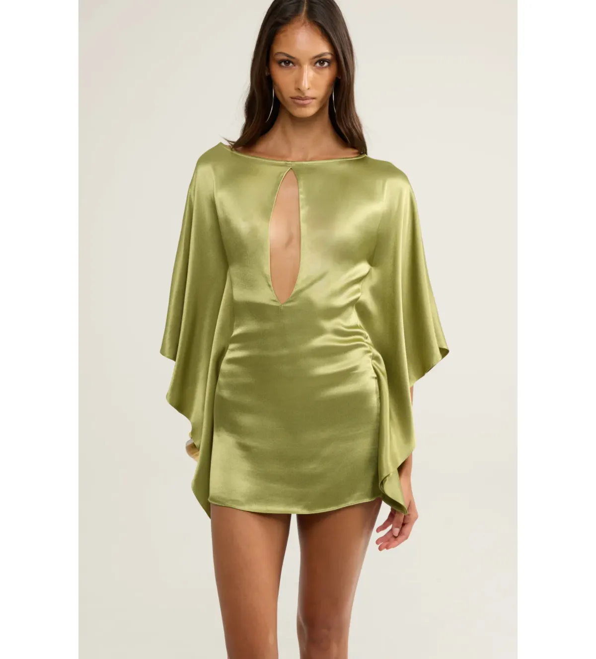 Ance Gria Diana Mini Dress in Vintage Green Size 6 - Image 2