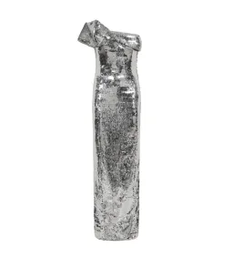 Rachel Gilbert Tamzin Gown in Silver Size 8 for rent on The Volte - image 1