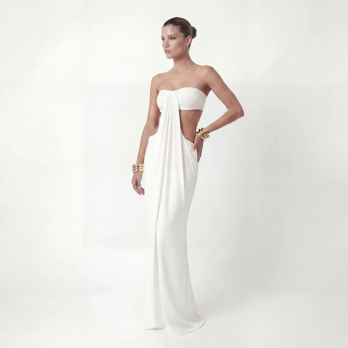 Serve The Brand Ophelia Maxi White - Image 7