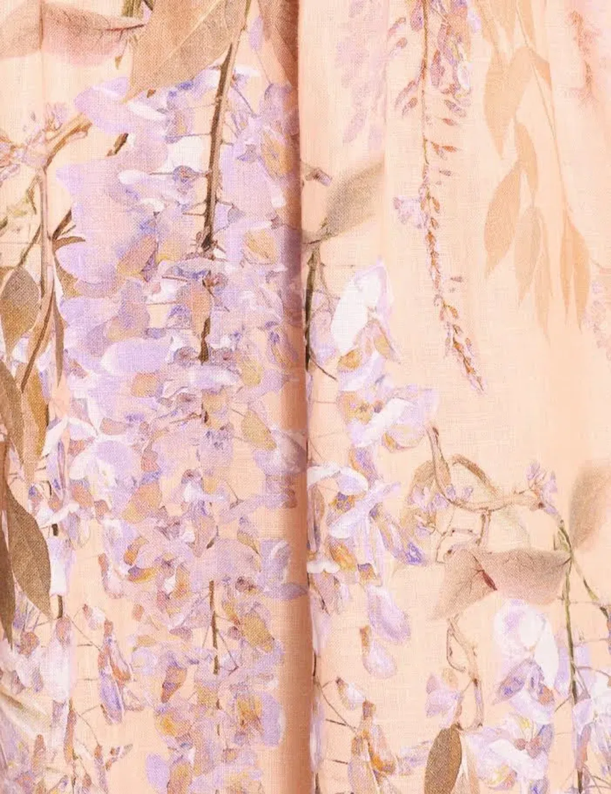 🌸 ZIMMERMAN Rosa Bralette Midi Dress – Lilac Pink Wisteria Floral Maxi – Size 2 / AU 12 🌸 - Image 5