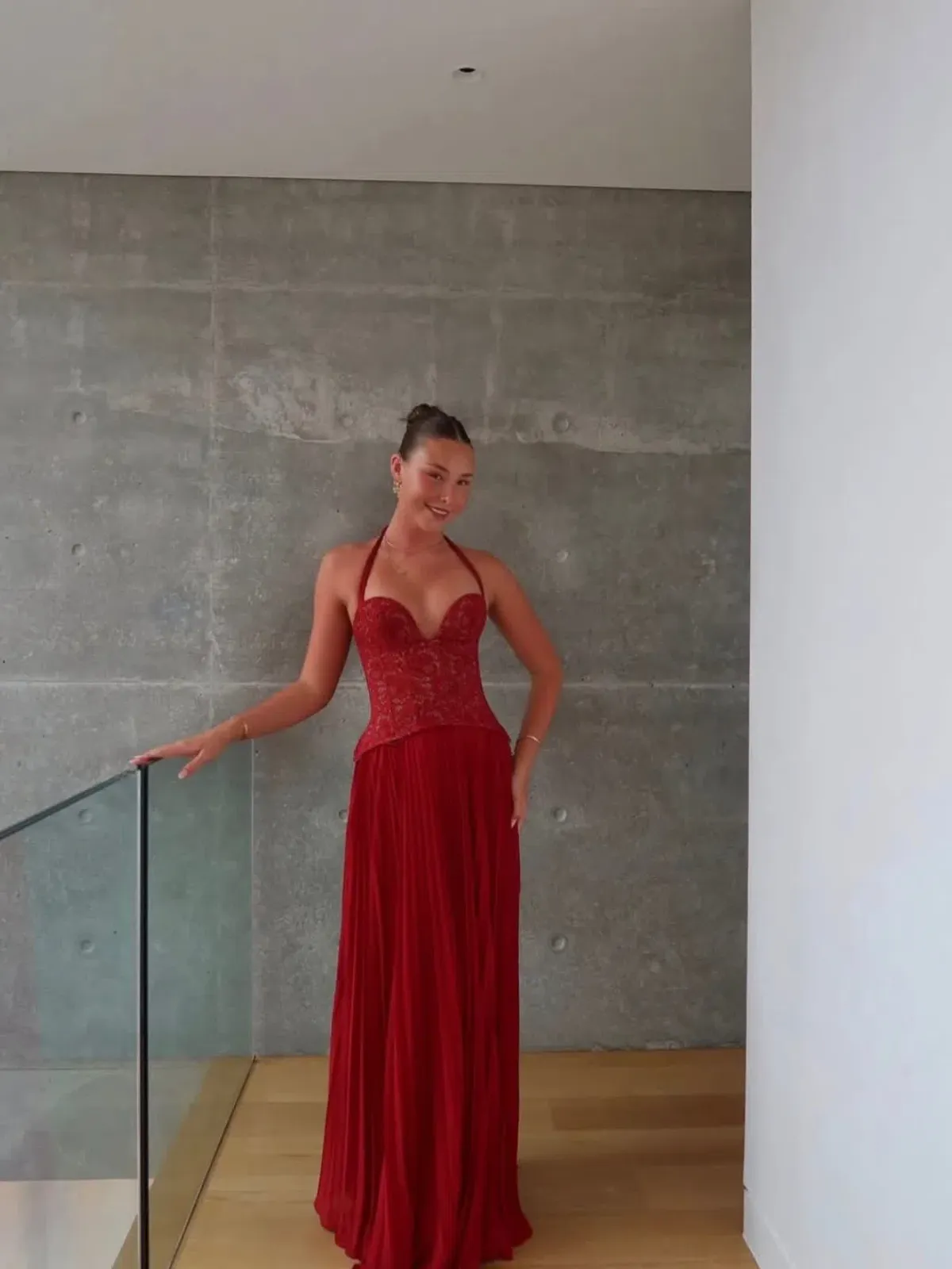 Fenity Gaia Dress in Red Size M - Image 1